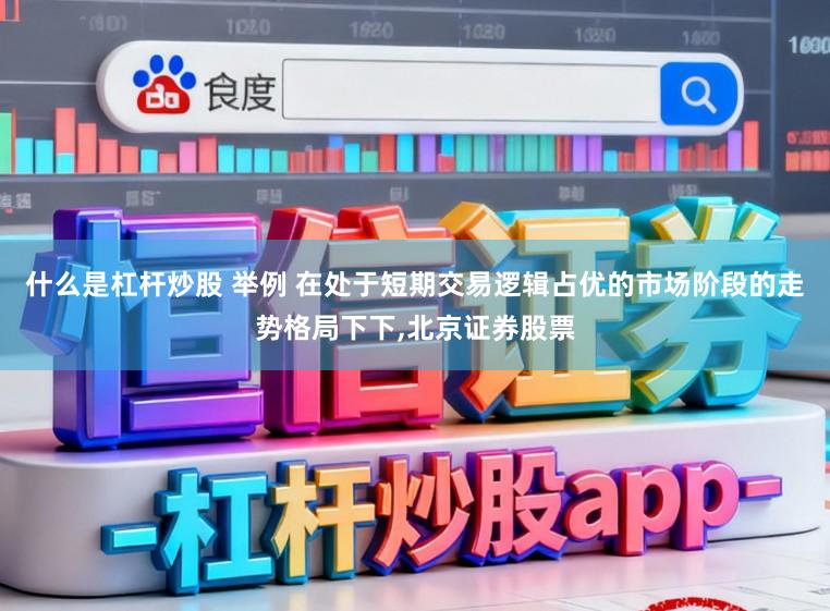 什么是杠杆炒股 举例 在处于短期交易逻辑占优的市场阶段的走势格局下下,北京证券股票
