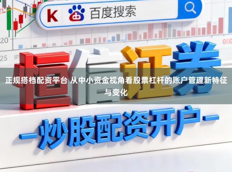 正规搭档配资平台 从中小资金视角看股票杠杆的账户管理新特征与变化